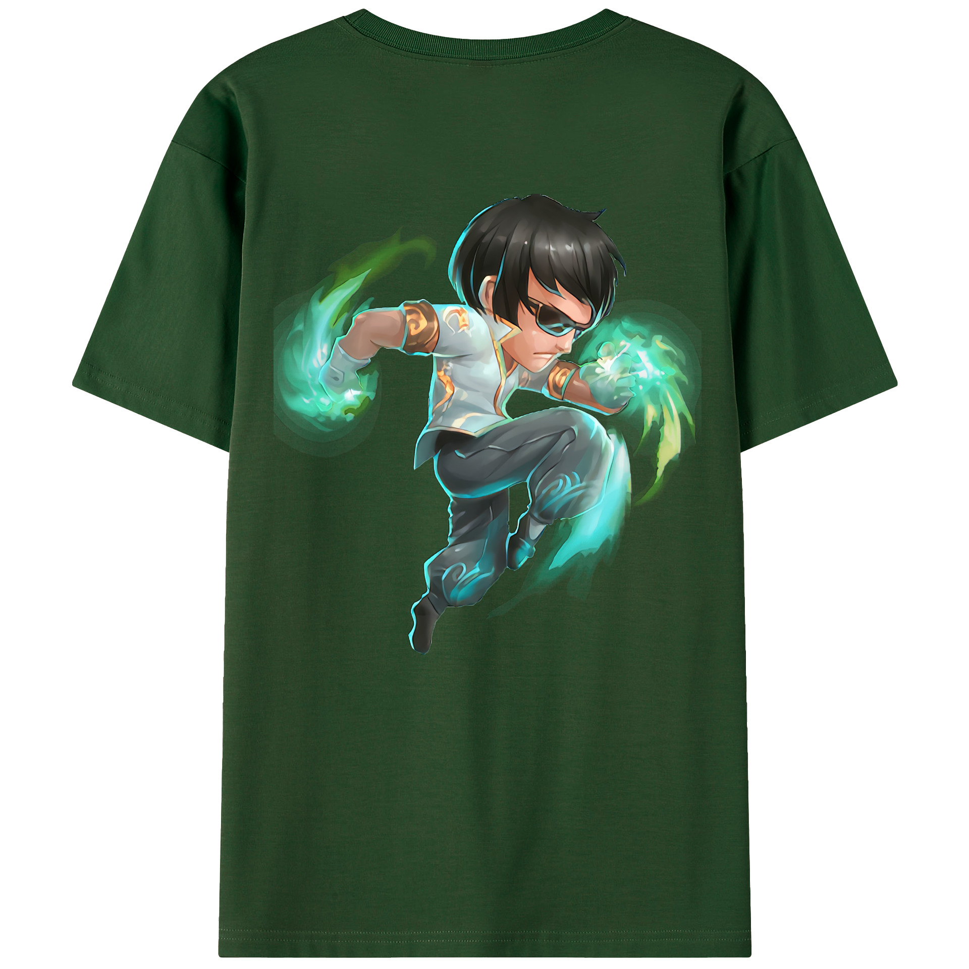 リーグ・オブ・レジェンド League of Legends LOL 綿100％半袖Tシャツ（背面プリント）